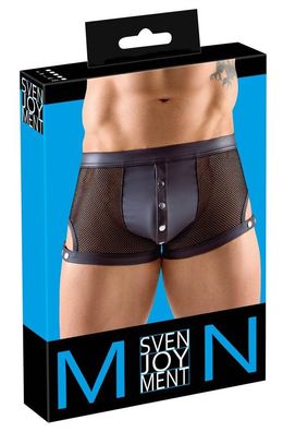 Svenjoyment Netz-Pants Schwarz, mit verstellbaren Schenkelriemen