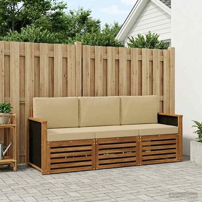 vidaXL Sofagarnituren 3 stk. Massivholz Akazie