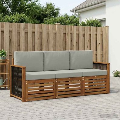 vidaXL Sofagarnituren 3 stk. Massivholz Akazie