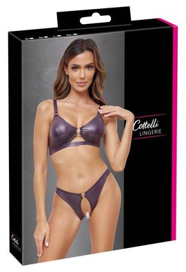 Cottelli Lingerie Wetlook Set "Verführung in Lila