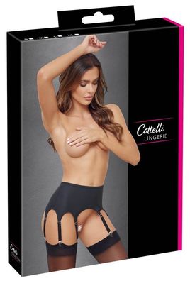 Cottelli Lingerie Strapsgurt Schwarz Matt 11cm hoch