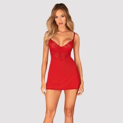 Obsessive Ingridia Kleid mit String rot