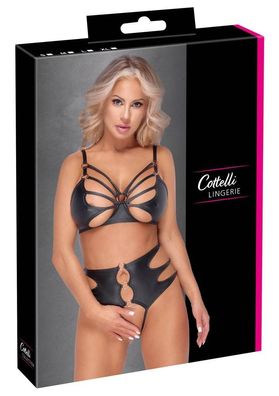 Cottelli Lingerie BH-Set Ringe schwarz Größe