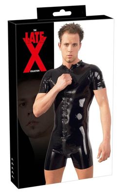 Late X - Hautenger Herren Kurzoverall mit 3-Wege-Zip