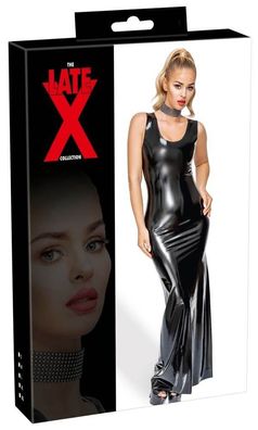 LateX Abendrobe Maxi-Länge - Tailliertes Kleid aus 0,35mm starkem Latex