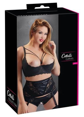 Cottelli CURVES - Spitzen-Hebe mit Riemchen-Details