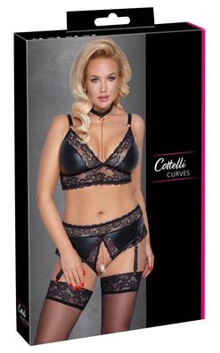 Cottelli CURVES - Ouvert Set mit Dekolleté-Ketten