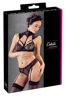 Cottelli Lingerie Spitzen-BH Set mit Zierringen