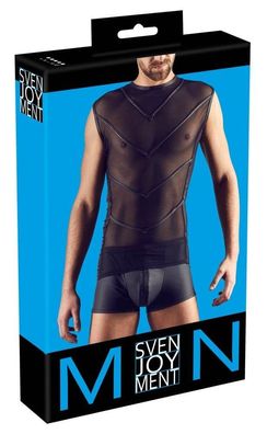 Svenjoyment Herren Shirt - Körperbetont, elastisch, mit aufgesteppten Streifen