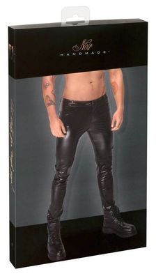 Noir Schlangenhaut-Hose