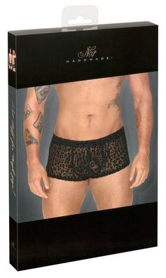 Noir Leo-Pants: Animalischer Transparent-Look
