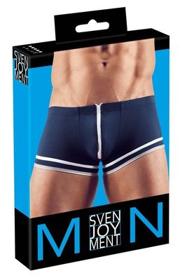 Svenjoyment Matrosen-Pants Reißverschluss Zierstreifen blau-weiß-silber