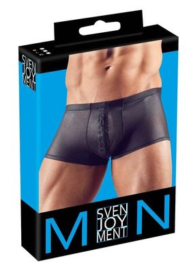 Svenjoyment Herren Pants - Reißverschluss, semitransparent, glänzend
