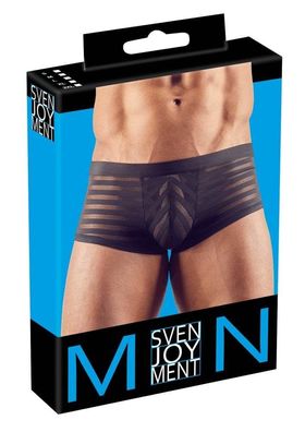 Svenjoyment Pants - Semitransparenter Streifen-Look, figurbetonter Schnitt