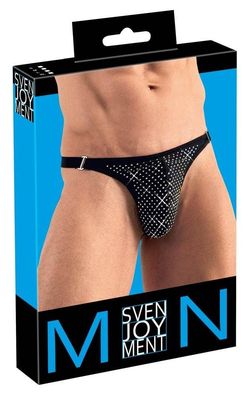 Svenjoyment String mit Glitzer-Steinen | Exklusives Design | Hoher Tragekomfort