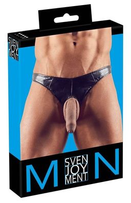 Svenjoyment Riostring - glänzendes Lederimitat, elastische Front-Öffnung