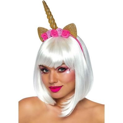LEG Avenue Accessories Einhorn-Blumen-Stirnband Gold