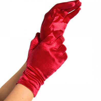 LEG Avenue Accessories Satin-Handschuhe in Rot für elegante Anlässe