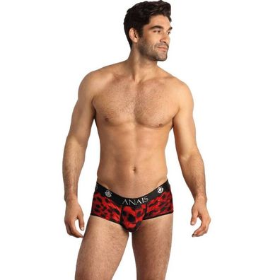 Anais Luxury Lingerie Slip Savage Brief XL in Rot mit Animal-Print