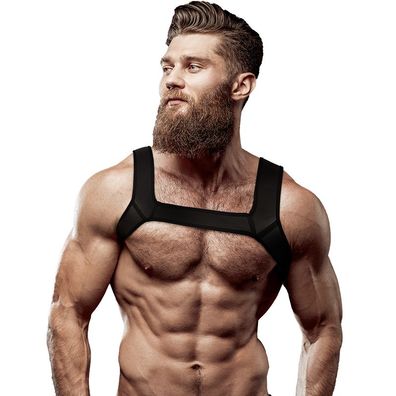 Fetish Submissive Neopren-Brustgurt für Männer Größe L