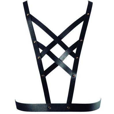 Bijoux Indiscrets Maze Harness mit Ausschnitt, schwarz