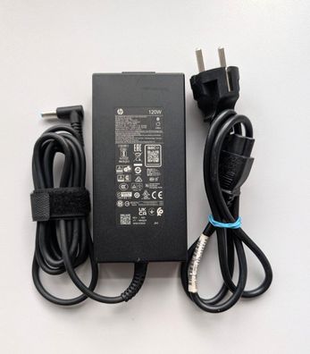 Original HP 120W Laptop Charger 19.5V 6.15A Blue Tip AC Adapter TPN-CA19 -DA19