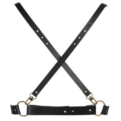Bijoux Indiscrets Maze X Harness Bondage-Geschirr Schwarz