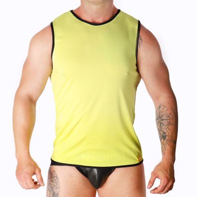 Macho Underwear Herren T-Shirt gelb aus Viskose-Polyamid