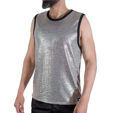 Macho Underwear Sport-T-Shirt mit Glitzer, Viskose-Polyamid