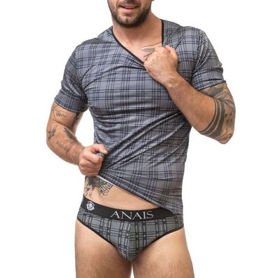 Anais Luxury Lingerie Balance T-Shirt für Männer in Schwarz-Grau-Weiß