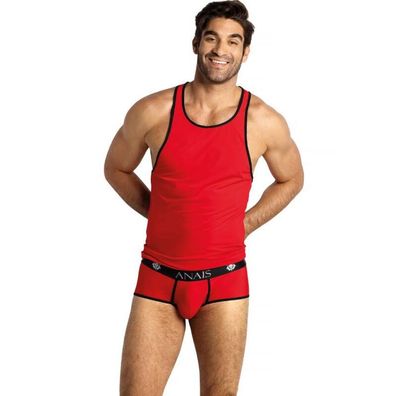 Anais Luxury Lingerie Herren-Top Soul aus roter Mikrofaser