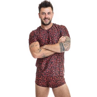 Anais Luxury Lingerie Tribal T-Shirt für Männer mit Animal-Print