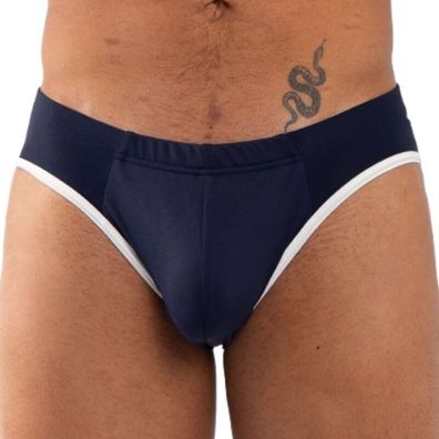 Burn Slip 020 Navy – sinnlicher Männer-Slip mit transparenten Details