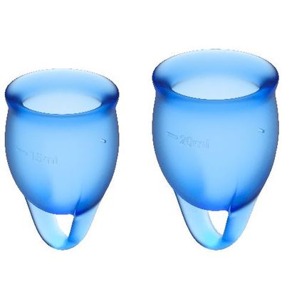 Satisfyer Menstruations-Tassen Set mit 2 Cups, medizinisches Silikon
