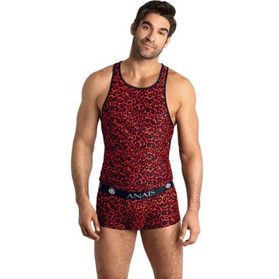 Anais Tribal Top Herren Mikrofaser Animal-Print