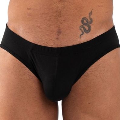 Burn Black Slip mit transparenten Details für Männer