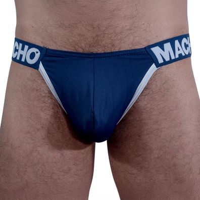 Macho Underwear Dunkelblauer Seitenslip mit Push-up-Cup