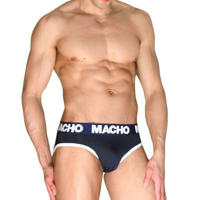 Macho Underwear klassische Herren-Slips marineblau mit Push-up-Cup