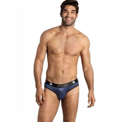 Anais Luxury Lingerie Herren-Slip Naval aus Tüll mit Satinstreifen