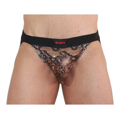Burn Jockstrap Snake Schwarz mit Glitzerdetails