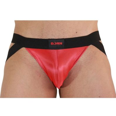 Burn Jockstrap 010 in Rot und Schwarz für Männer