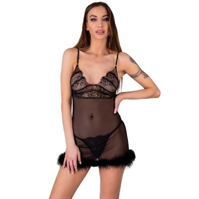 Livco Corsetti Fashion Babydoll-Set Zerunam mit Tanga und Netz-T-Shirt