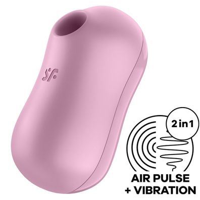Satisfyer Cotton Candy Auflegevibrator mit Luftimpulsen und Vibrationen