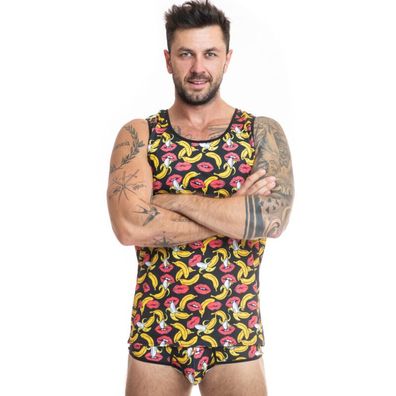 Anais Luxury Lingerie Herren-Shirt Banana Top mit Bananendruck