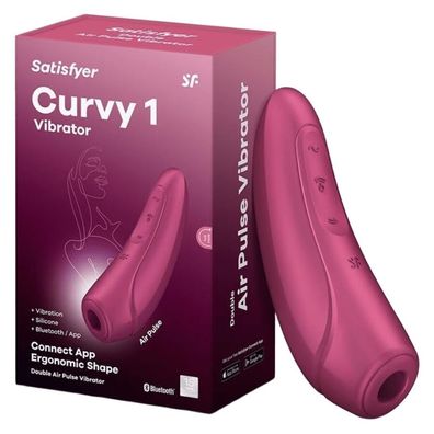 Satisfyer Curvy 1+ Klitoris-Stimulator mit Druckwellen und Vibration