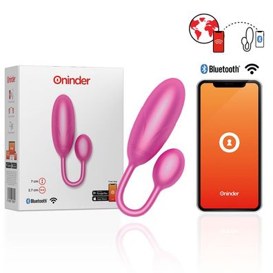Oninder Denver App-gesteuerter Vibrator für Paare, Silikon