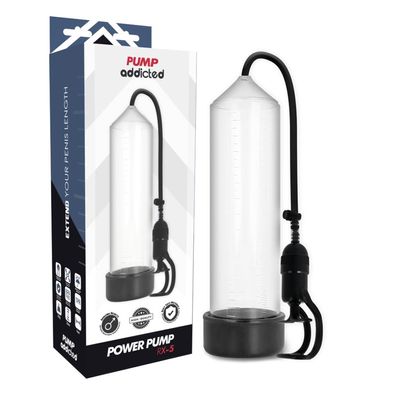 Pump Addicted Penispumpe RX5 mit Vakuumsystem zur Erektionsbehandlung