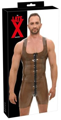 Late X Latex Herren Body Smokey transparent