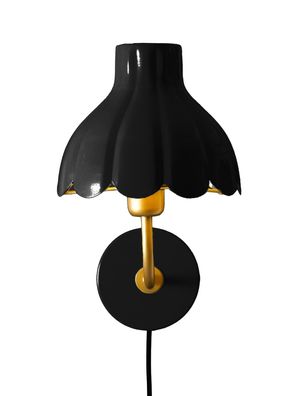 PR Home Wells Wandlampe 21 cm – Metalllampe mit goldener Innenseite, in mehreren