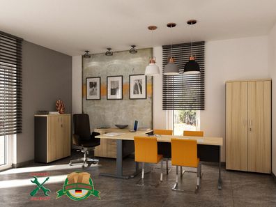 Büromöbel Set eOptimal Z05L - 5-teilig